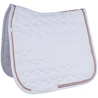 HKM Dressurschabracke Pony-DR  Weiß/Roségold