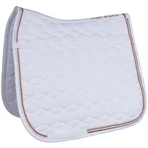 HKM Dressurschabracke Pony-DR  Weiß/Roségold