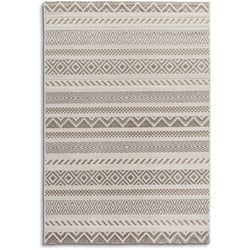 Outdoorteppich Tanya 200 x 290 cm Polypropylen Beige