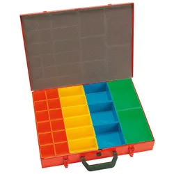 Müllner Sortimentskoffer Koffer mit 23 Einsätzen Boxen 440x66x330mm SK623