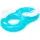 BESTWAY 2-Personen-Schwimmring Cool ComfortTM mit Rückenlehne 188 x 117 cm - Blau