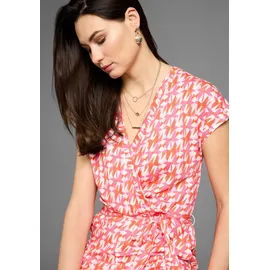 Hechter Paris Culotte-Overall mit Wickelteil orange|rosa 46