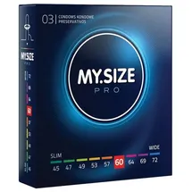 MY.SIZE 60 mm, 3 Stk., transparent