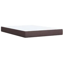 vidaXL Boxspringbett 140 x 200 cm Dunkelbraun