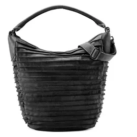 FredsBruder Riffeltier S Henkeltasche Leder Black/Grey
