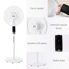Homcom Standventilator 138 cm Weiß
