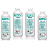 Fluid-Tec 4 Liter Scherkopfreiniger Nachfüllflüssigkeit für Reinigungskartusche, Rasierer Reinigungsflüssigkeit kompatibel mit Braun Reinigungsstation Serie 3/5/7/9