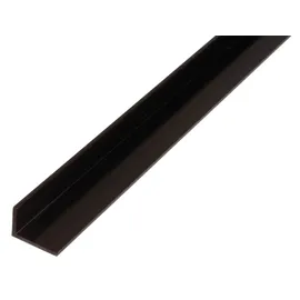GAH Alberts Winkelprofil Kunststoff schwarz 100 cm x 3 cm x 2 cm