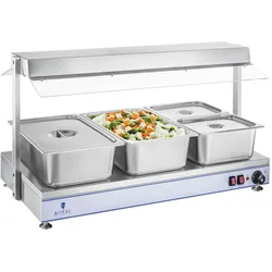 Royal Catering Warmhalteplatte - 4 Halogenlampen - 2.000 W