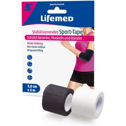 Lifemed 10 Stabilisierende Sport-Tapes 3 m x 3,8 cm