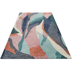 Teppich ESPRIT "Hills", bunt, B:110cm H:0,8mm L:170cm, Polyester, Teppiche, handgetuftet, modern, abstraktes Design für Wohn-, Schlafzimmer