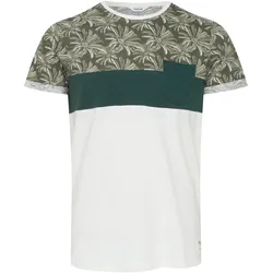 Rundhalsshirt SOLID "Rundhalsshirt SDFlorian", Herren, Gr. XL, grün (rosin), Obermaterial: 100% Baumwolle CO., Shirts Rundhalsshirt