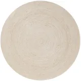 benuta Pure Juteteppich Jutta Ivory ø 80 cm rund - Naturfaserteppich aus Jute