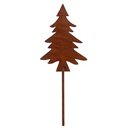Rost-Baum aus Metall, braun, 18 cm