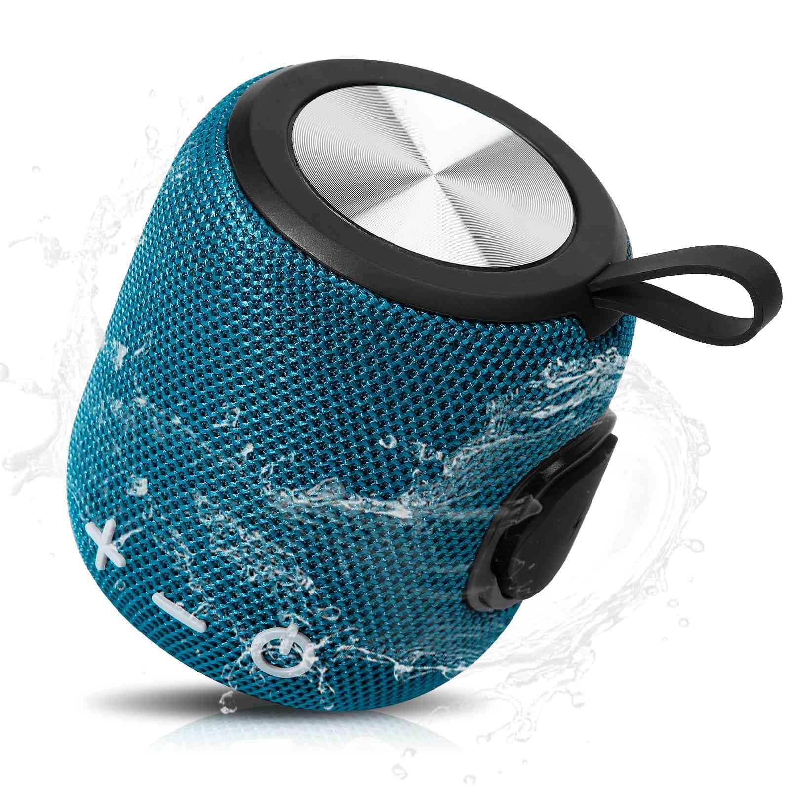 UrbanX Bluetooth Speaker: Powerful Stereo Sound, IPX7 Waterproof, True Wireless Stereo Pairing, Portable Design, Latest Bluetooth V5.2 - Perfect for Beach, Outdoor, Home, Parties- Blue