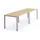 Rocada Mehrfacharbeitstisch Total BxTxH 320x80x73cm Gestell grau Platte Melamin buche