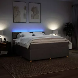 vidaXL Boxspringbett 180 x 200 cm Taupe