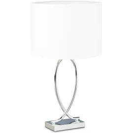 Relaxdays Tischlampe Silber