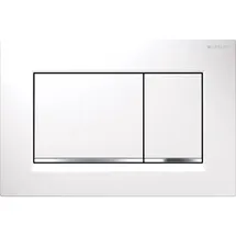 Geberit Sigma30 Betätigungsplatte für 2-Mengen-Spülung weiß/hochglanz-verchromt 115.883.KJ.1