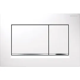 Geberit Sigma30 Betätigungsplatte für 2-Mengen-Spülung weiß/hochglanz-verchromt 115.883.KJ.1