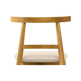 Konsimo Holzstuhl LILIO creme 2er Set