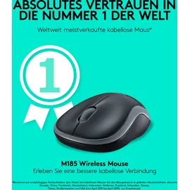 Logitech M185 Wireless Mouse schwarz/grau