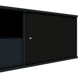 Hammel Furniture TV-Board HAMMEL FURNITURE "Mistral Fernsehschrank, Medienmöbel, Hängend", schwarz (schwarz gebeizt), B:161,5cm H:42cm T:45cm, Sideboards, mit Türen mit Akustikstoff, Kabeldurchführung, Lowboard, B: 161,5 cm