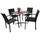 Garden Pleasure Tischgestell Brenta 66 cm x 66 cm Aluminium silber