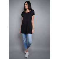 Seidel Moden Longshirt SEIDEL MODEN Gr. 50, schwarz Damen Shirts Jersey in schlichtem Design, MADE IN GERMANY