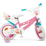 Toimsa Bikes Toimsa Peppa Pig 14 Zoll mit Stützrädern Korb Puppensitz 4-6 Jahre bunt