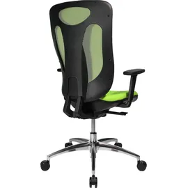 TOPSTAR Sitness Net Pro 100 mit Armlehnen grün / alu poliert