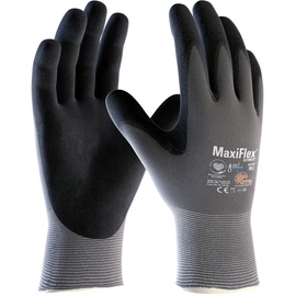 ATG Handschuhe MaxiFlex Ultimate AD-APT, 42-874 Gr.9 grau/schwarz Nyl. EN 388 Kat.II