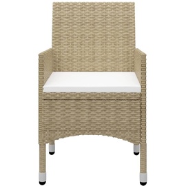 vidaXL Bistroset 3-tlg. Tisch 41,5 x 41,5 cm beige