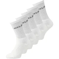 JACK & JONES JACREGEN TENNIS SOCK 5er Pack Weiß Einheitsgröße