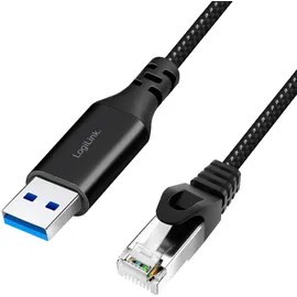 Logilink USB 3.0 Adapter 2 m Schwarz