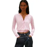 Tommy Hilfiger TJW ESSENTIAL CREW NECK CARDIGAN Pearly Pink S
