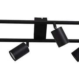 LINDBY Bravius 6-flammig schwarz Metall