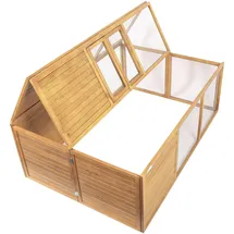 Wiltec Kleintierstall 153 x 110 x 55 cm braun