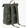 Lässig Rolltop Up Wickelrucksack Grün