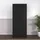 [en.casa] Kleiderschrank Hankasalmi 90 x 180 x 40 cm Schwarz
