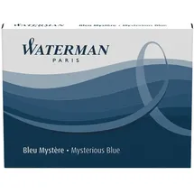 Waterman | Tintenpatrone Standard Mysterious Blue (alt: Blauschwarz) | in einer Schachtel (8)