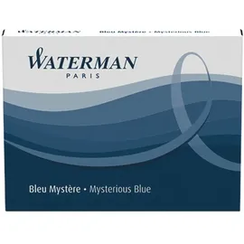 Waterman | Tintenpatrone Standard Mysterious Blue (alt: Blauschwarz) | in einer Schachtel (8)