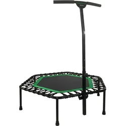 Hexagon Fitness-Trampolin - Verstellbarer Griff - 100 cm Sprungfläche EINHEITSGRÖSSE