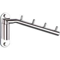 Edelstahl Faltbarer Kleiderhaken, Klappbar Klapphaken Hakenleiste zum Trocknen, Wand Kleiderständer, Kleiderlüfter mit Schwenkarmhalter, Edelstahl Schwerlast Klapphaken für Balkon, Waschküche Räume