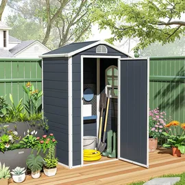 Outsunny Gerätehaus 1,34 x 1,04 m Grau