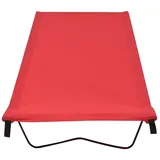 vidaXL Campingbett 180x60x19 cm Oxford-Gewebe und Stahl Rot