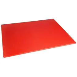 Großes rotes Hygiplas-Schneidebrett mit geringer Dichte