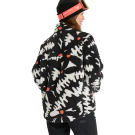 Roxy Alabama Full Zip Printed - Fleecejacke - Damen, True Black big flower, XL