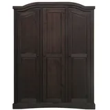VCM Rico Kleiderschrank 3-türig Breite 152 cm, Höhe 193, kolonial, Gewachst Gebeitzt