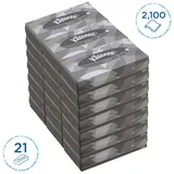 Kleenex® Kosmetiktücherbox Standard 2-lagig weiß, 21x 100 Tücher